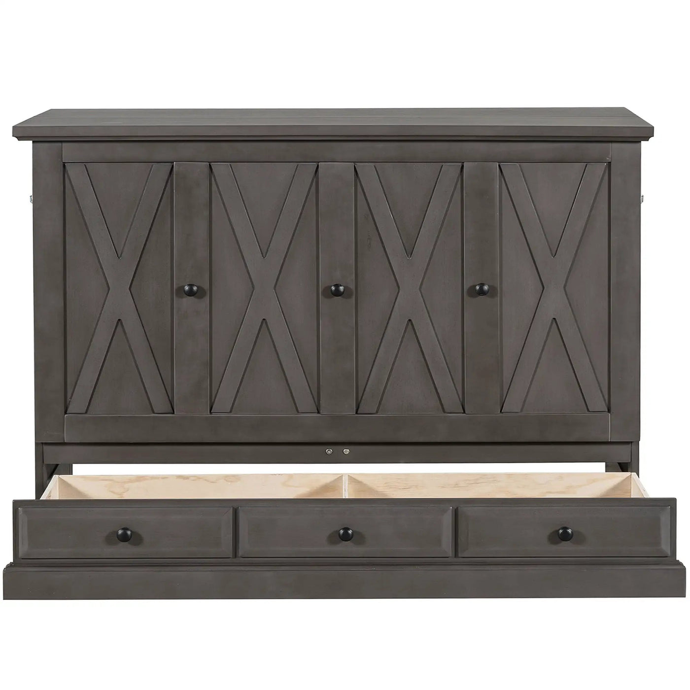 Murphy Bed Chest Cube Cabinet With Charging Station And Large Storage Drawer by HouseOfZazla