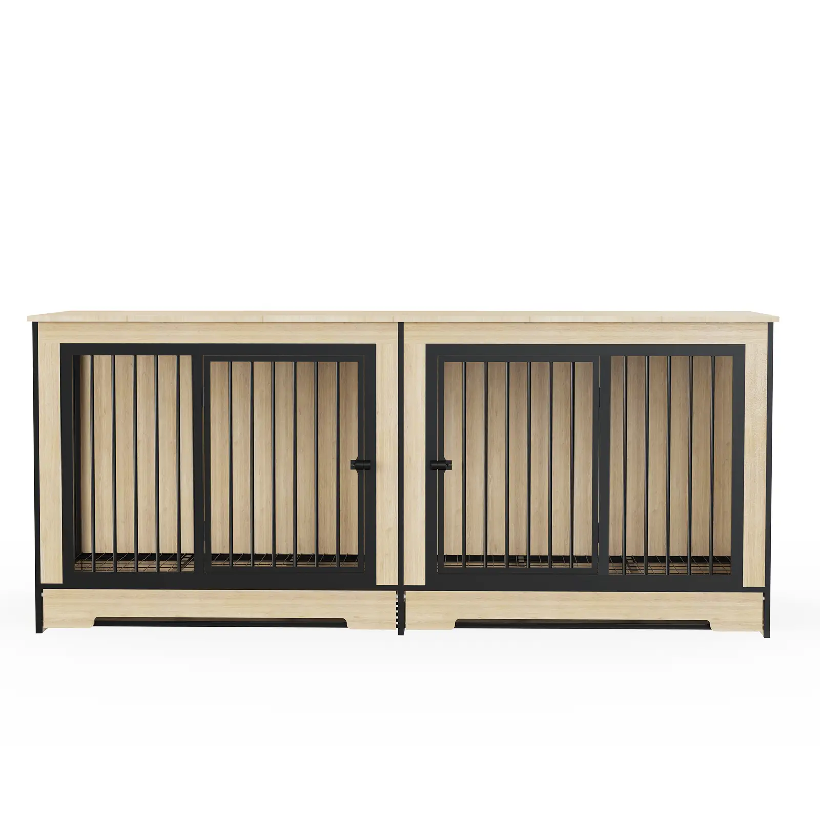 Dog Crate Furniture with Two Combined Rooms by HouseOfZazla