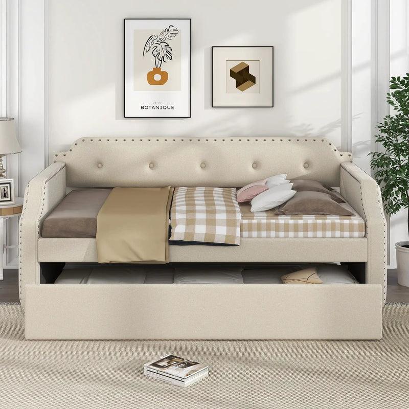 Upholstered Daybed With Trundle by Unique Piece Furniture