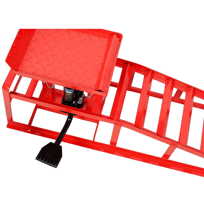 Auto Car Truck Service Ramps with Pedal - 5 Ton Hydraulic Lift by HouseOfZazla