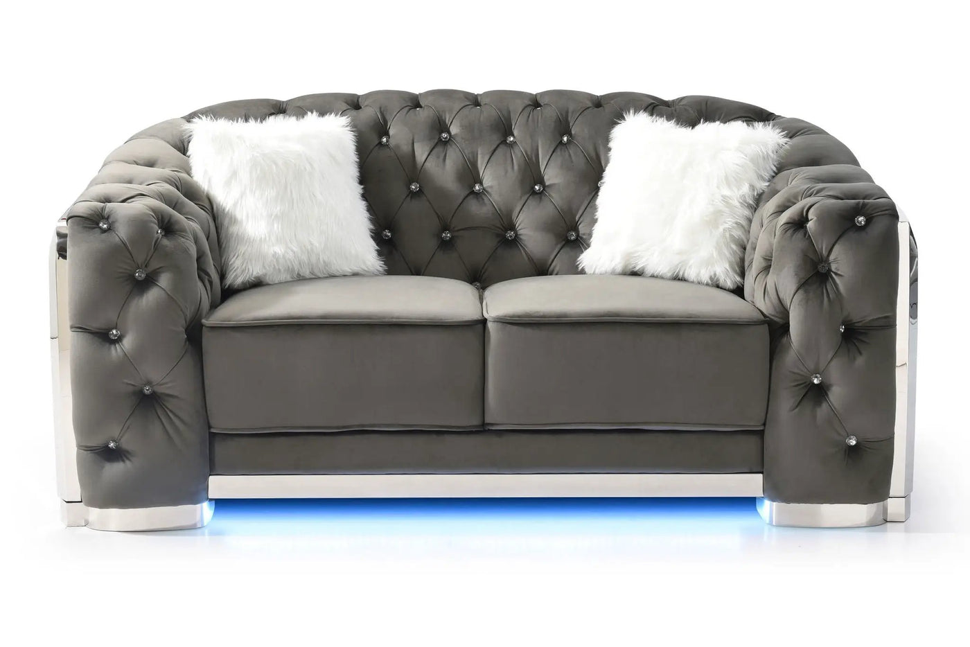 Loveseat With Flared Arms by Unique Piece Furniture