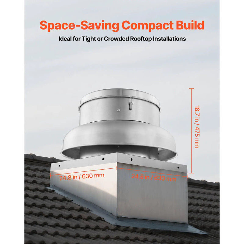 Roof Exhaust Fan with High-Power Motor and Adjustable Airflow by HouseOfZazla