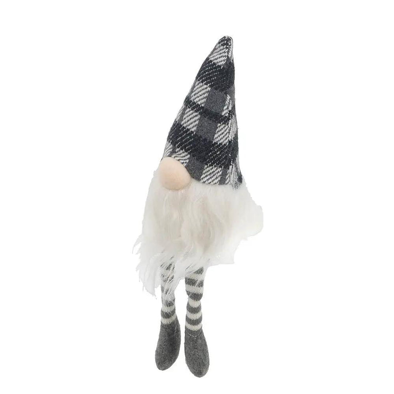 3 Pieces Sitting Gnome, Christmas Table Home Ornaments For Holiday Party Gifts - White / Gray by Unique Piece Furniture