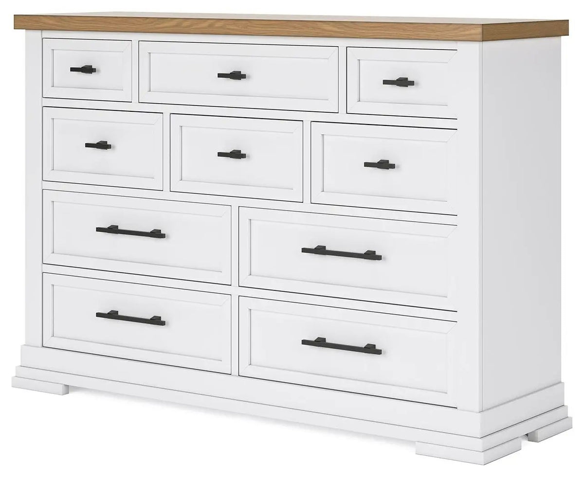 Ashbryn - Dresser - White / Natural by Unique Piece Furniture