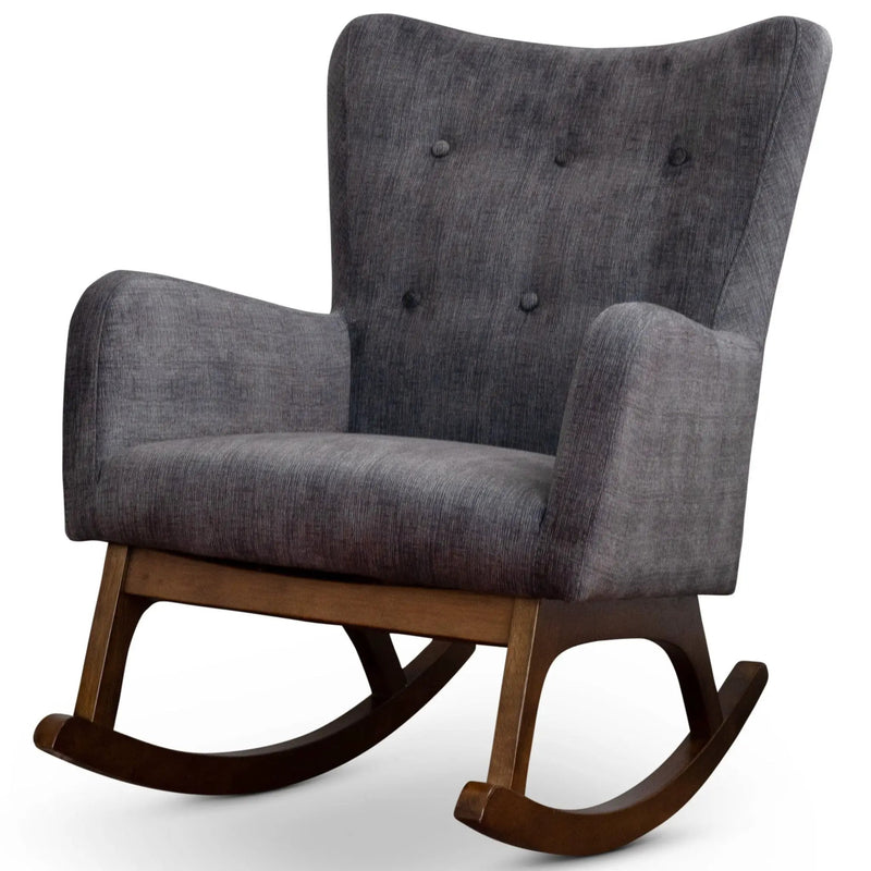 Alistair - Rocking Chair - Brown / Dark Gray by Unique Piece Furniture