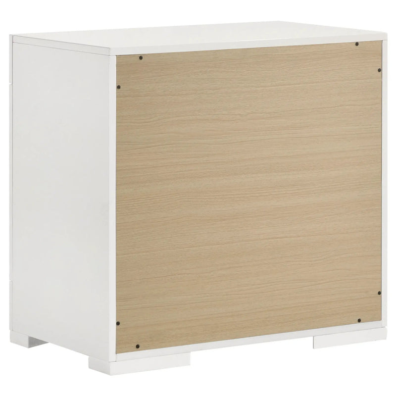 Ives 5-piece Eastern King Bedroom Set White High Gloss by Unique Piece Furniture