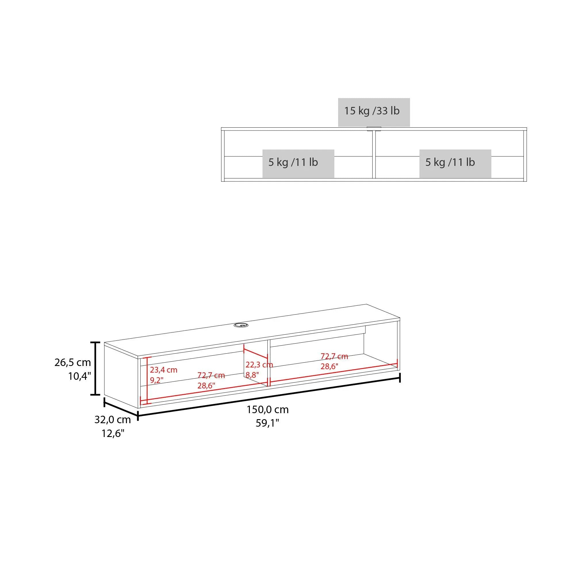 Moore - Floating TV Stand by Unique Piece Furniture