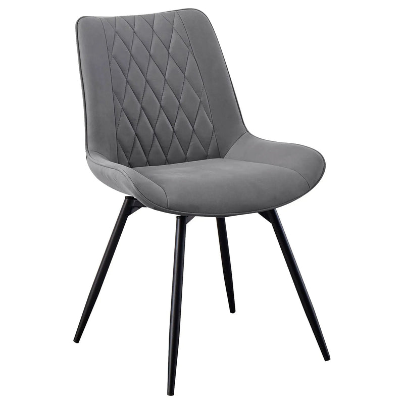 Tufted Swivel Dining Chairs (Set of 2) - Gray by HouseOfZazla