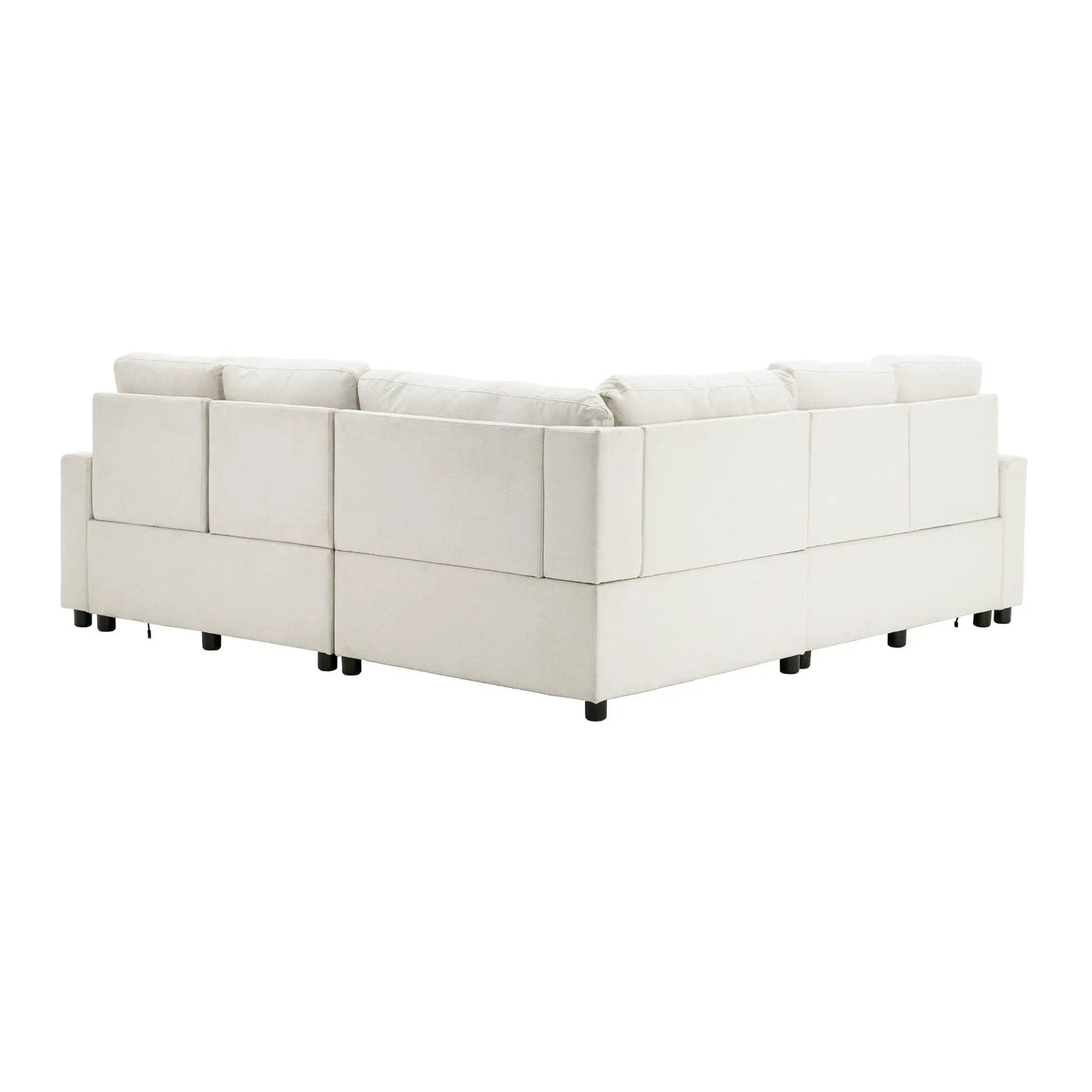 Power Recliner Sectional Sofa Home Theater Reclining Sofa With Two USB Ports, Two Storage Drawers For Living Room by HouseOfZazla