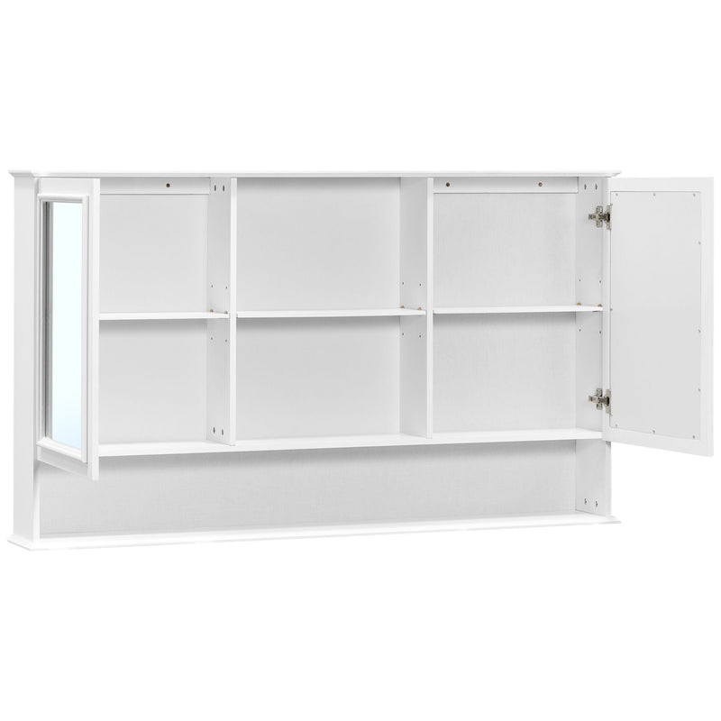 Wall Mounted Bathroom Medicine Cabinet With Double Mirrored Doors by HouseOfZazla