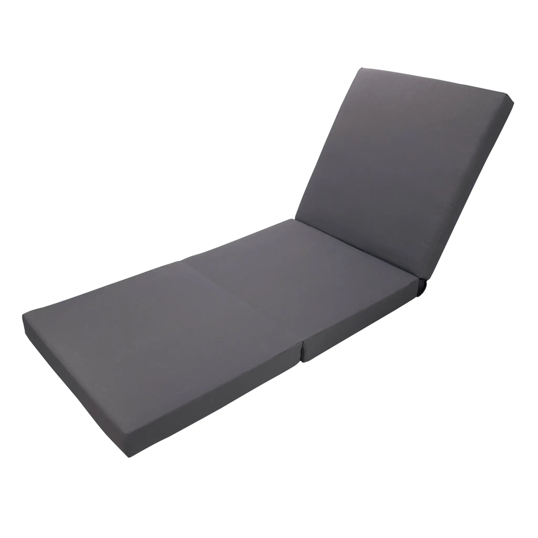 Gray Broadway Ian Chaise Lounge Cushion (Triple Folds) by HouseOfZazla