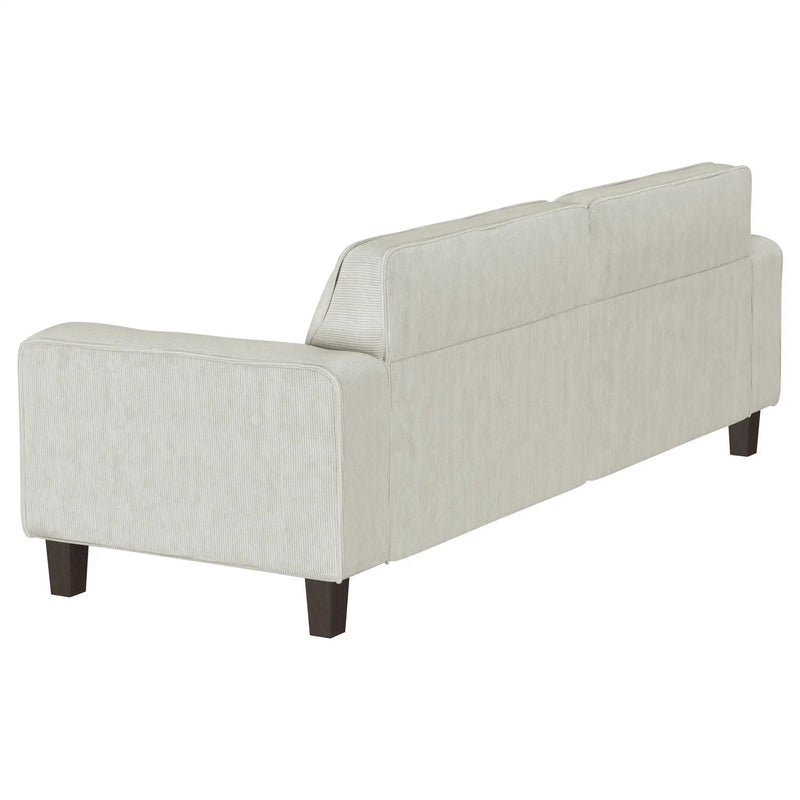 Deerhurst Upholstered Track Arm Tufted Sofa Greige by Unique Piece Furniture