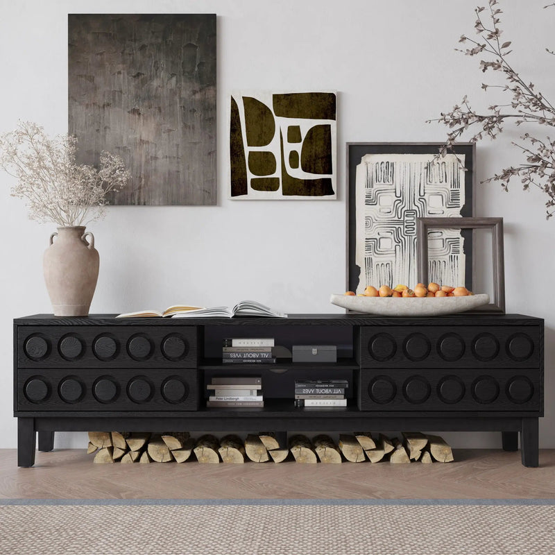 Media Console With 4 Drawers And Cable Management by HouseOfZazla