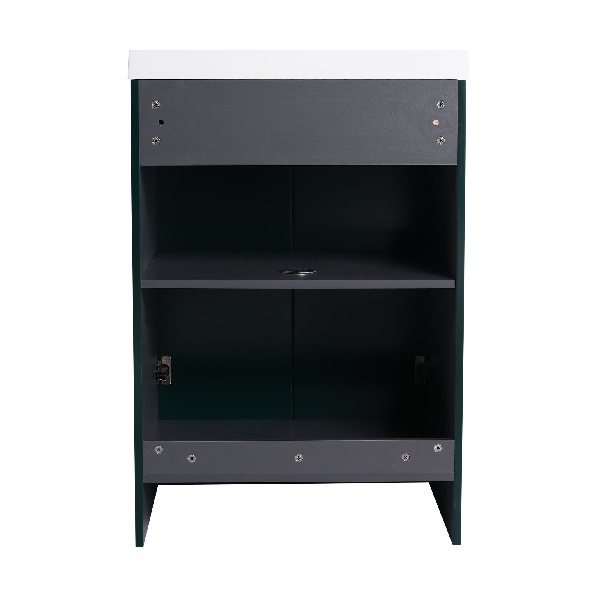 Modern Freestanding Bathroom Vanity With Soft Close Cabinet Doors by HouseOfZazla