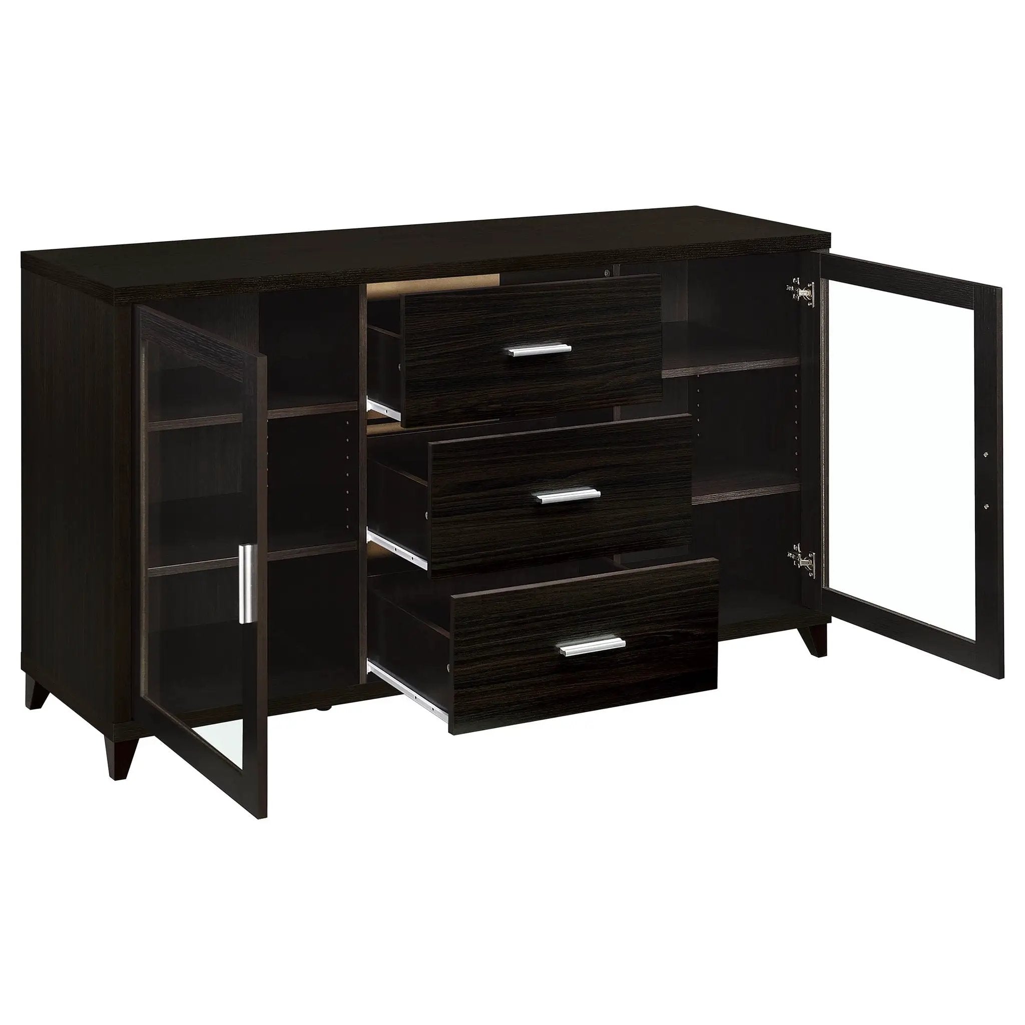 Barnaby - 4 Piece Rectangular Entertainment Center - Cappuccino