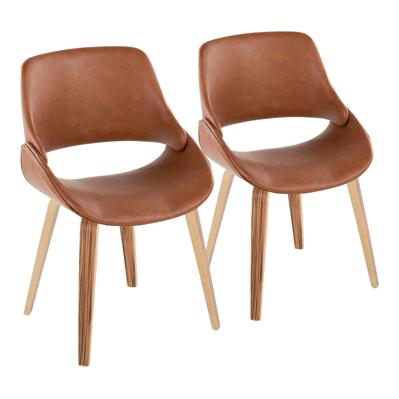Fabrico - Mid Century, Modern Dining Chair (Set of 2) by HouseOfZazla