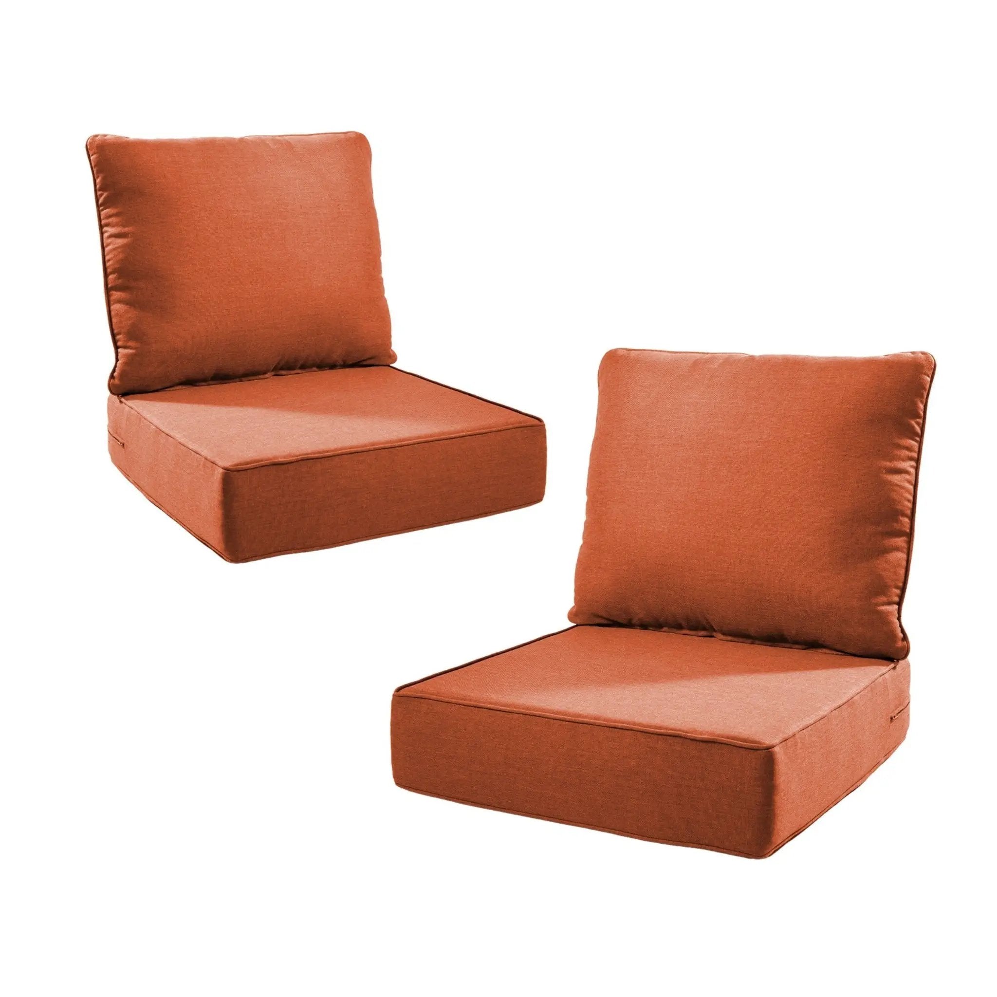 6" Thicker Outdoor Chair Cushion Set - Waterproof by HouseOfZazla