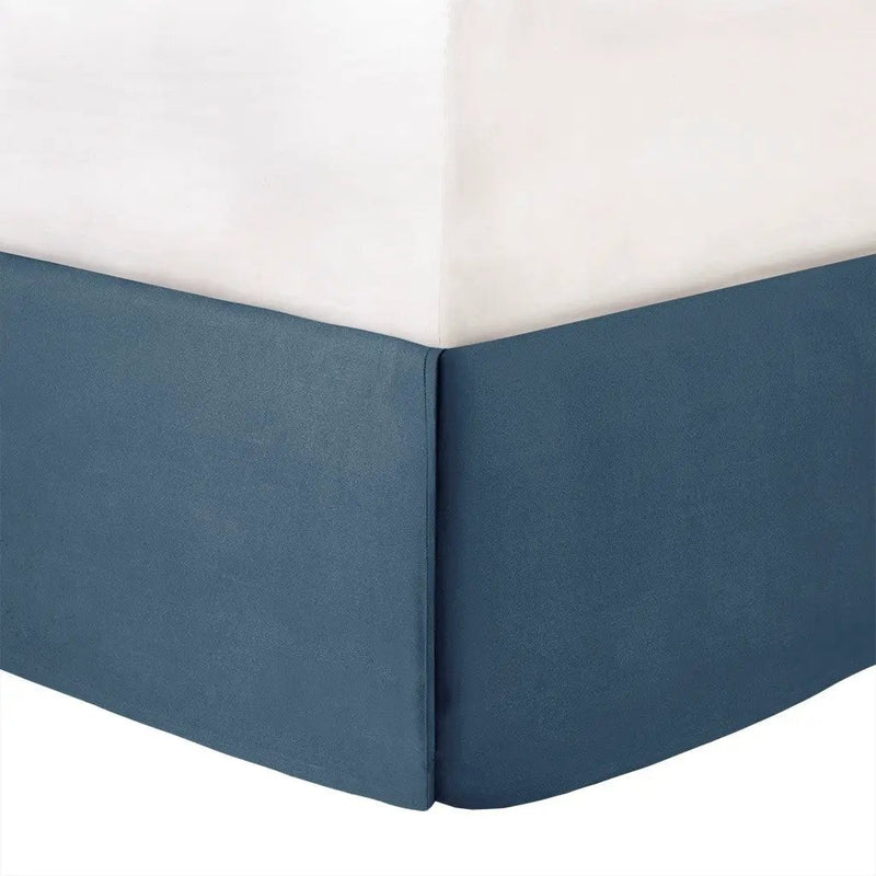 7 Piece Cotton Sateen Comforter Set Blue Cal King by HouseOfZazla