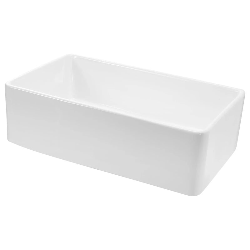 33.5x20 in Farmhouse Sink Undermount Kitchen Single Bowl Basin Fireclay by HouseOfZazla