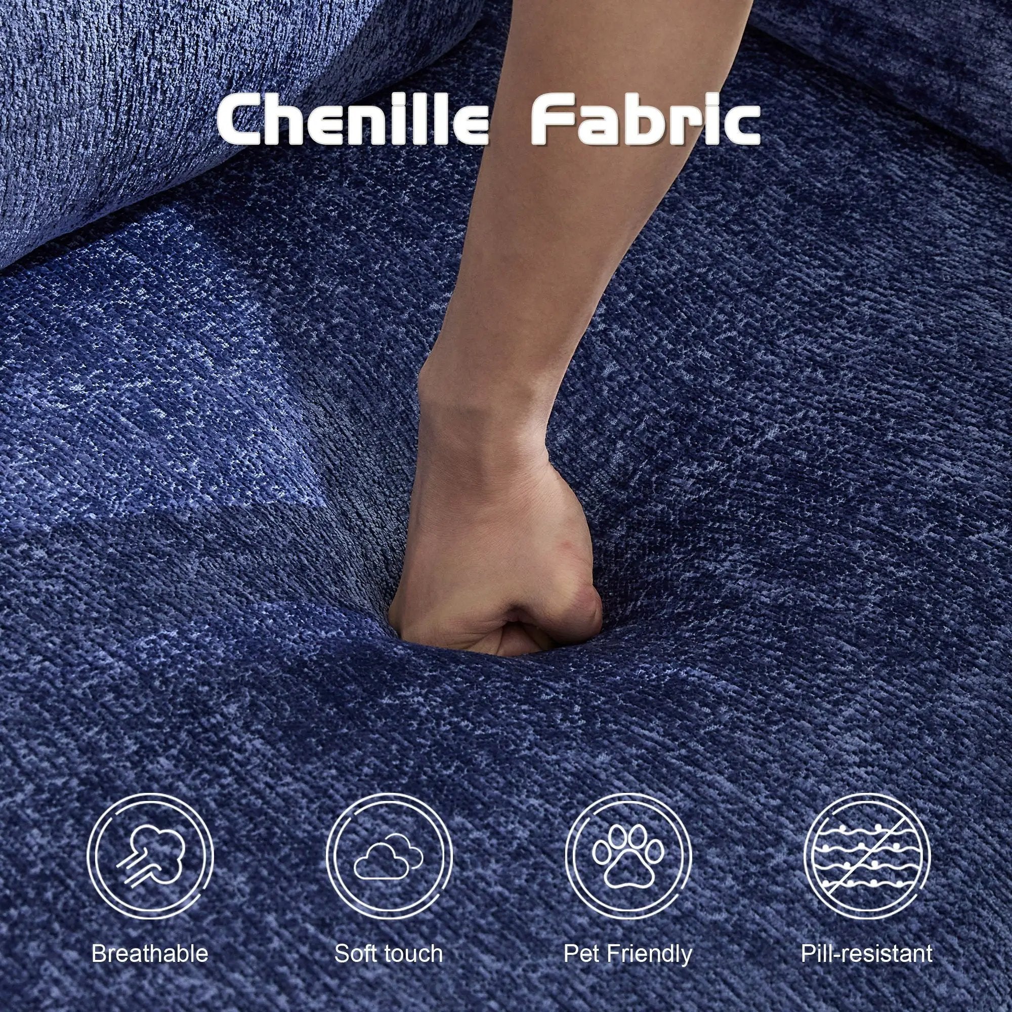 Convertible Floor Sofa Bed, Boneless Modular Sectional Sofa For Living Room by Unique Piece Furniture