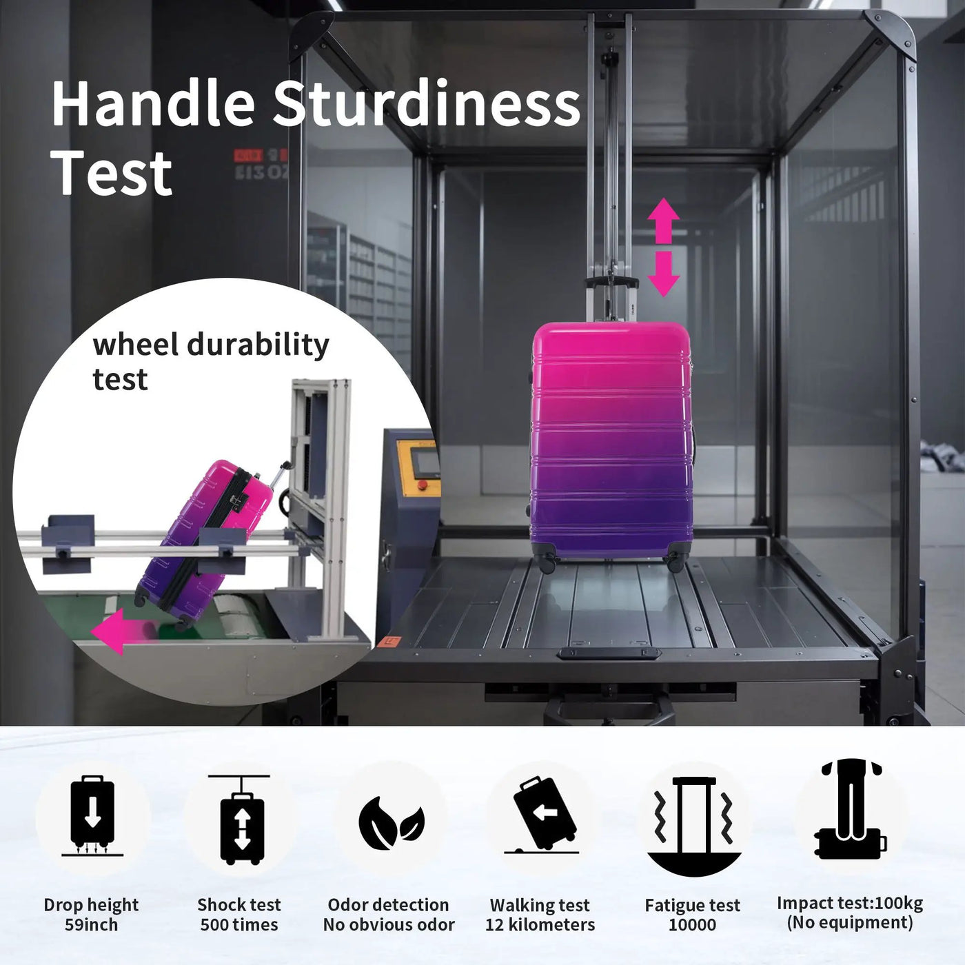 Hardshell Luggage Sets 3 Piece Gradient Color Expandable Suitcase With Spinner Wheels And Tsa Lock Lightweight 20" 24" 28" Available by HouseOfZazla