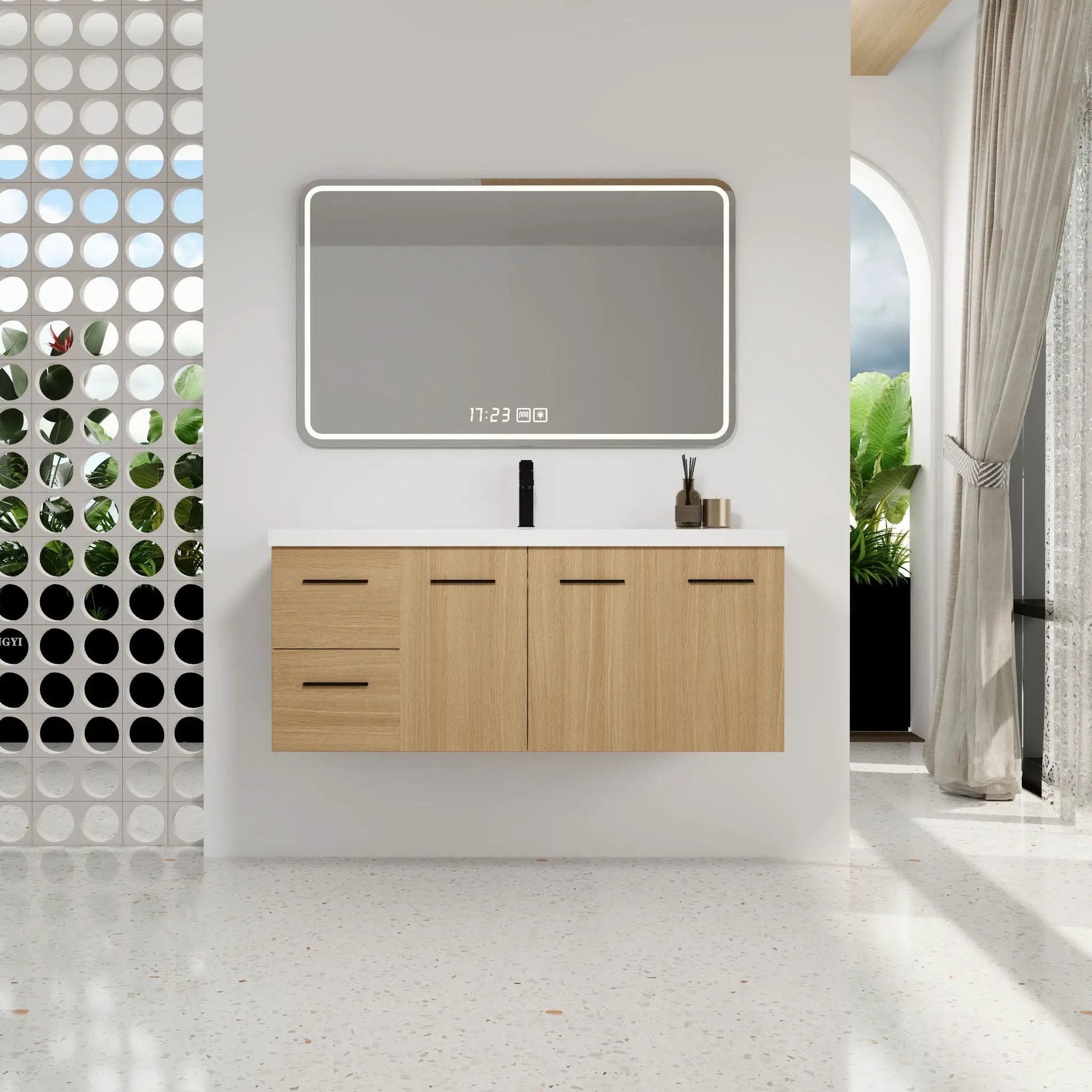 Floating Bathroom Vanity With Sink, Modular Cabinet by Unique Piece Furniture