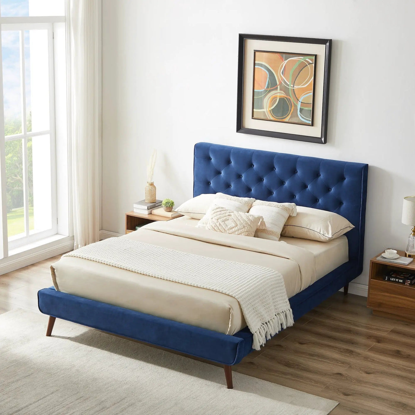 Dillon - Mid-Century Platform Bed by HouseOfZazla