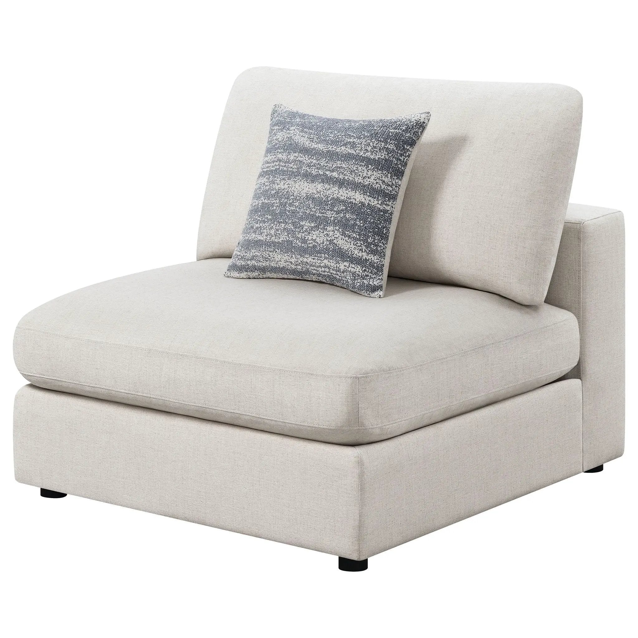 Duncan- Armless Chair With Removable Cushions by HouseOfZazla