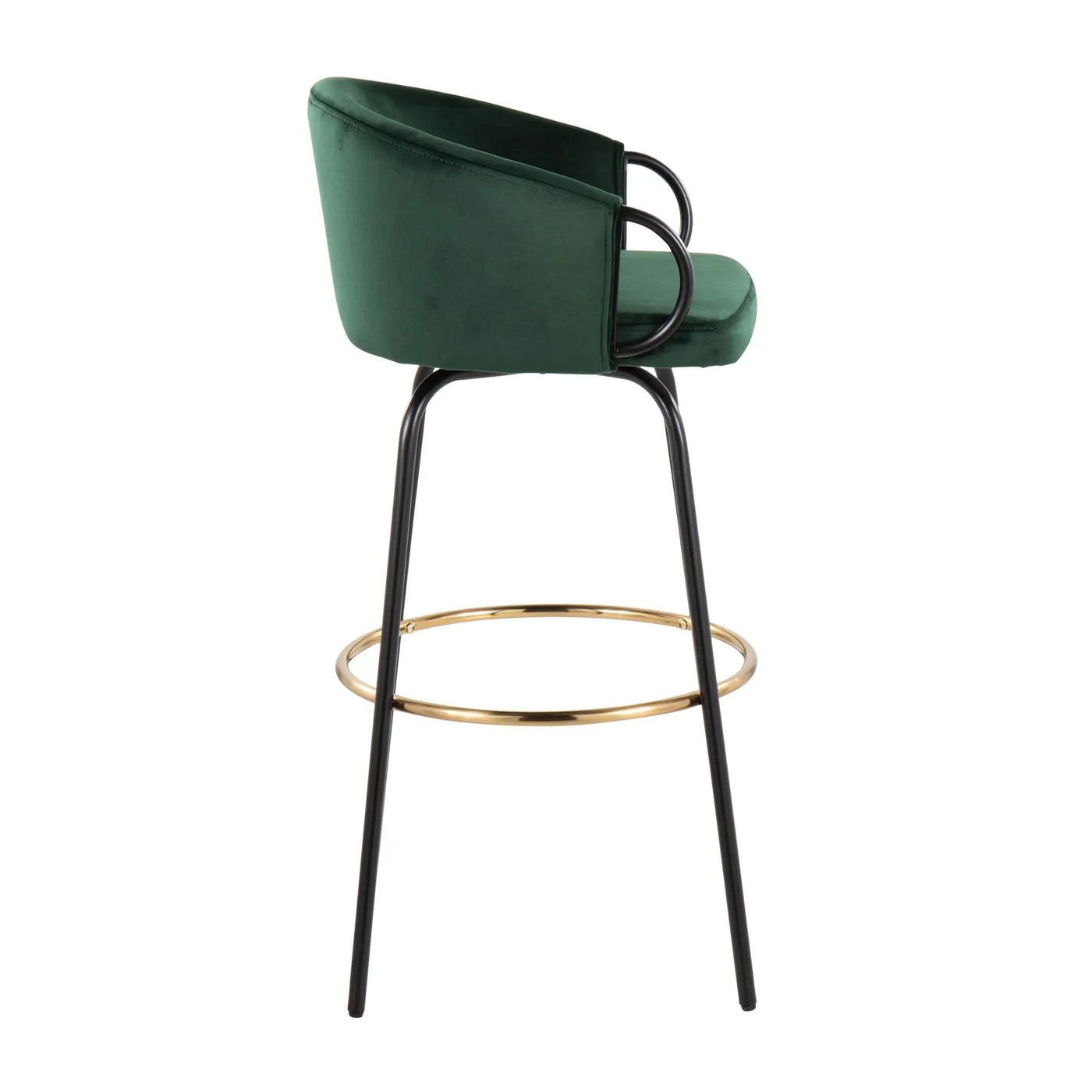 Claire - Contemporary / Glam Barstool With Footrest (Set of 2) by HouseOfZazla