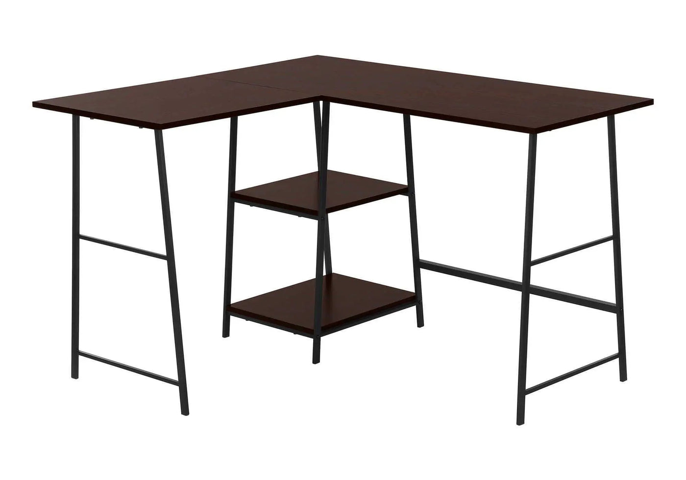 Computer Desk, Home Office, Corner, Storage Shelves, L Shape, Work, Laptop, Contemporary, Modern by Unique Piece Furniture