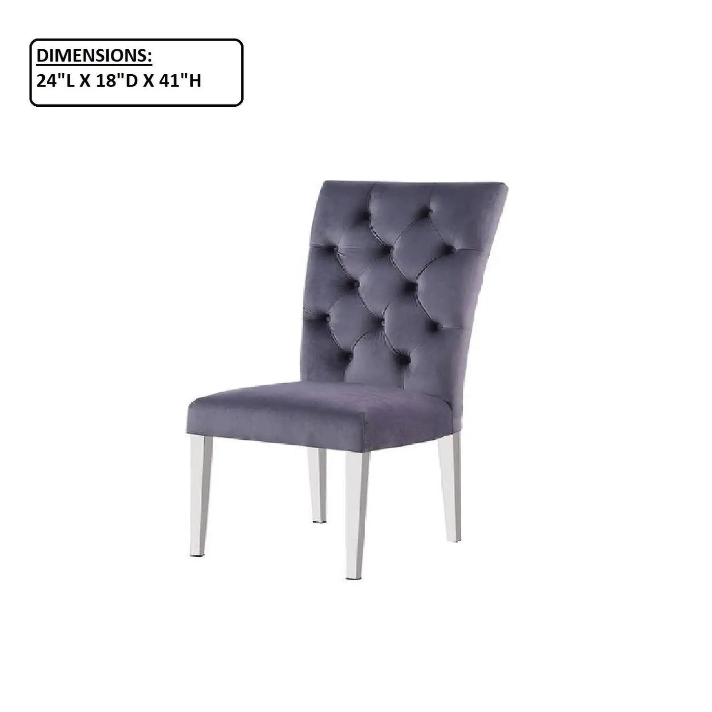 Modern Upholstered Tufted Dining Chair (Set of 2) by Unique Piece Furniture