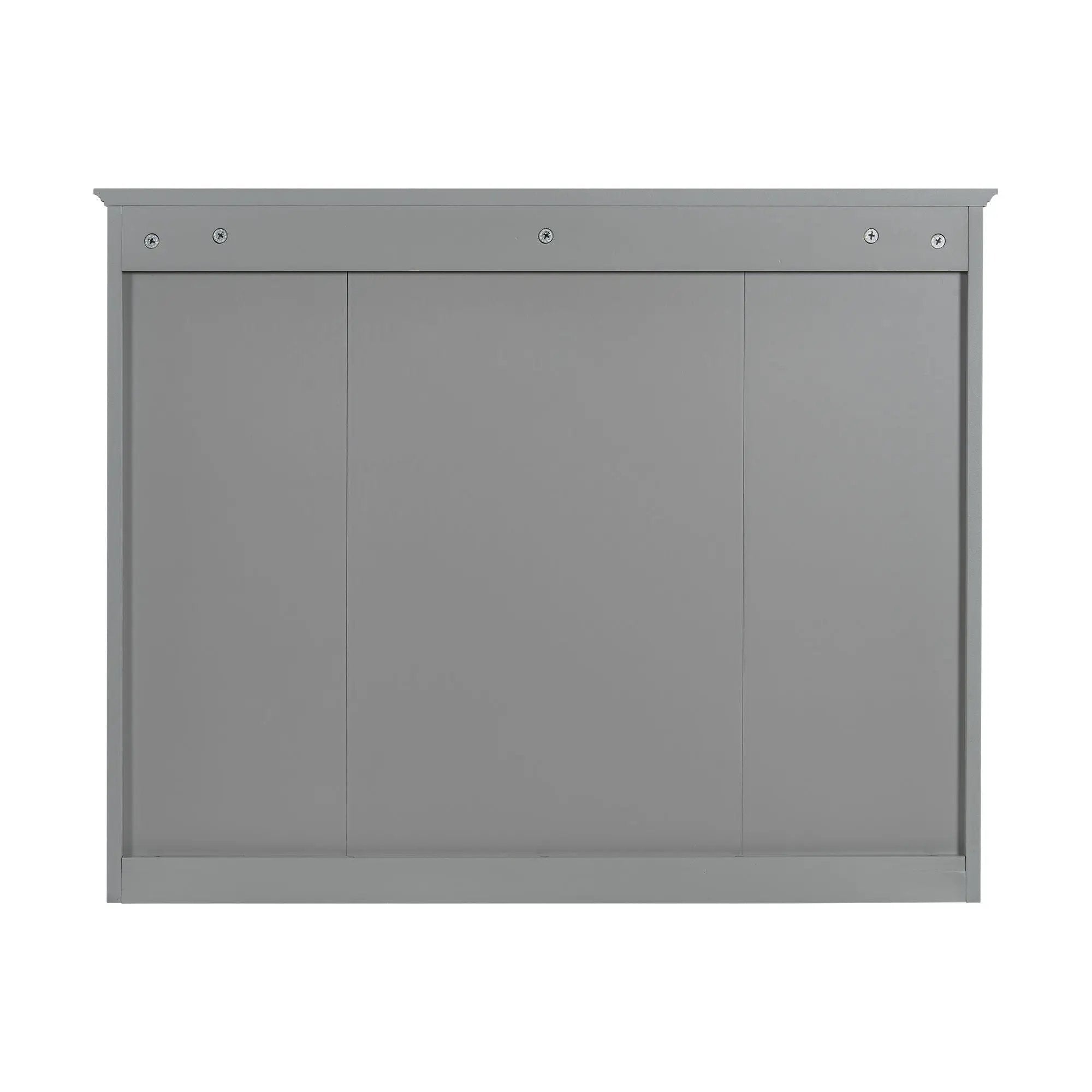 Wall Mounted Medicine Cabinet With Mirror, Storage Cabinet Featuring 6 Open Shelves And Adjustable Interior by HouseOfZazla
