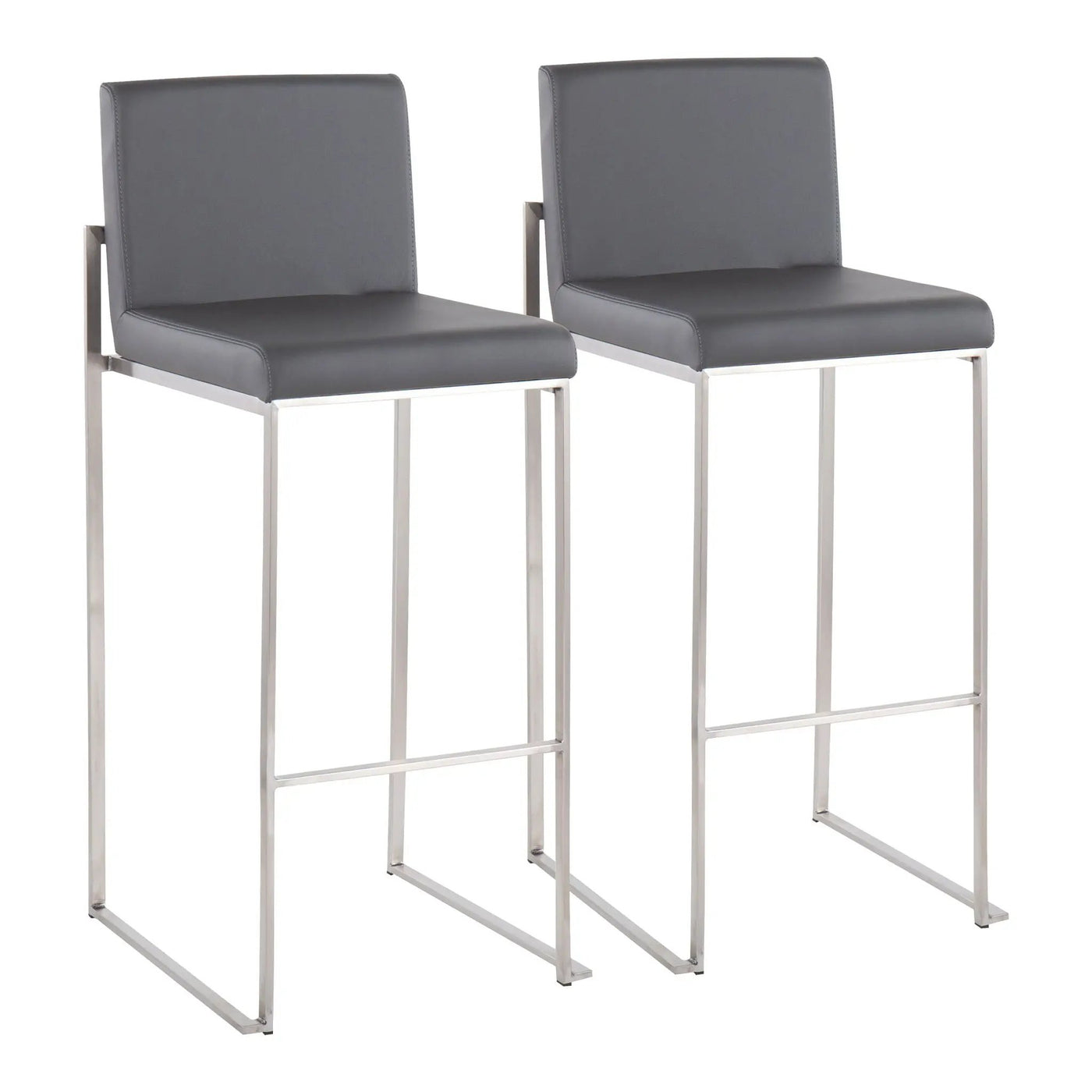 Fuji - Contemporary And Modern Elegance High Back Barstool by HouseOfZazla