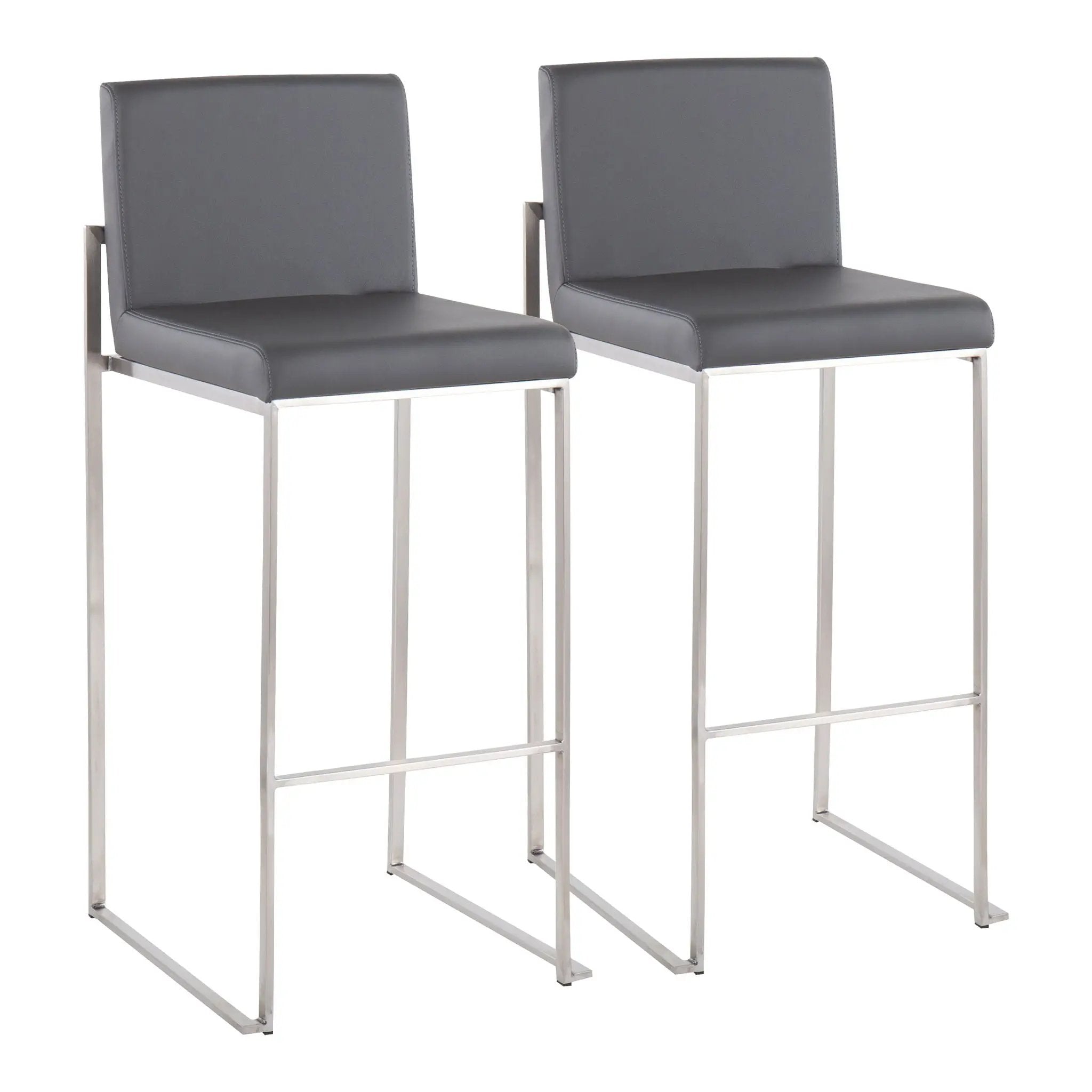 Fuji - Contemporary And Modern Elegance High Back Barstool by HouseOfZazla