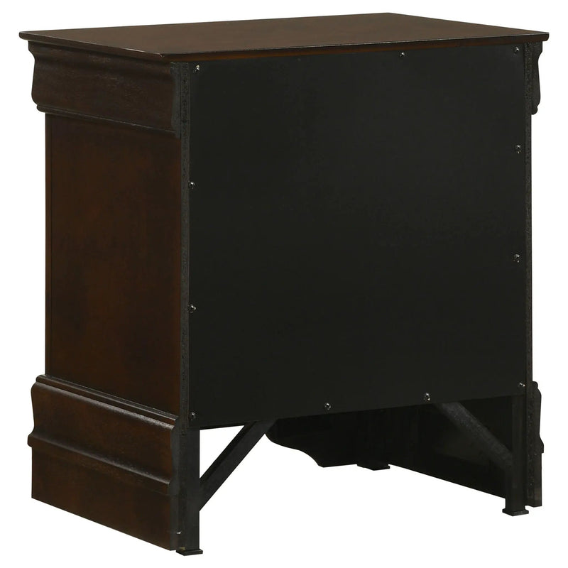 Louis Philippe 2-drawer Nightstand Cappuccino by Unique Piece Furniture