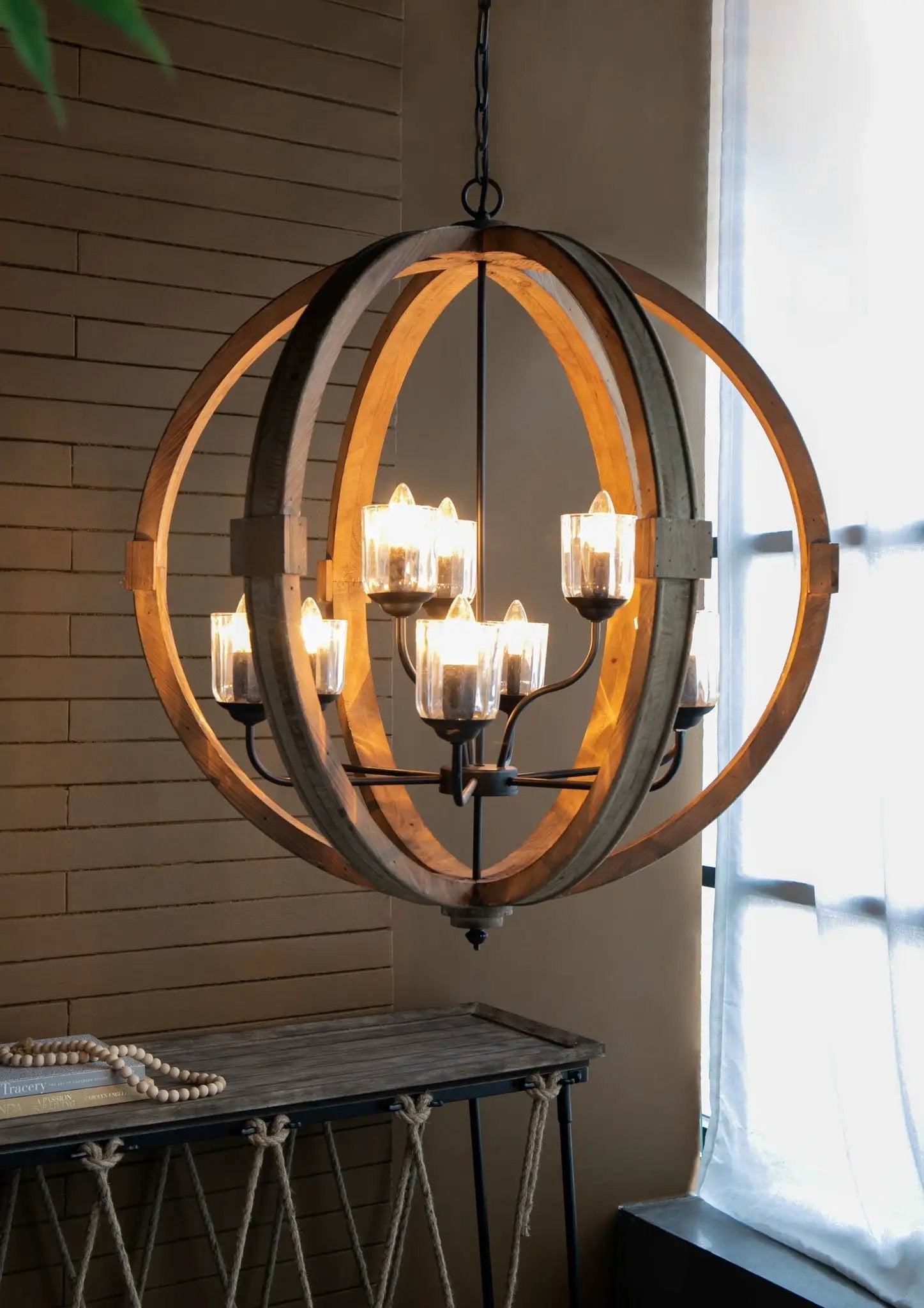 Chandelier, Hanging Light Fixture With Adjustable Chain For Kitchen, Bulb Not Included by Unique Piece Furniture