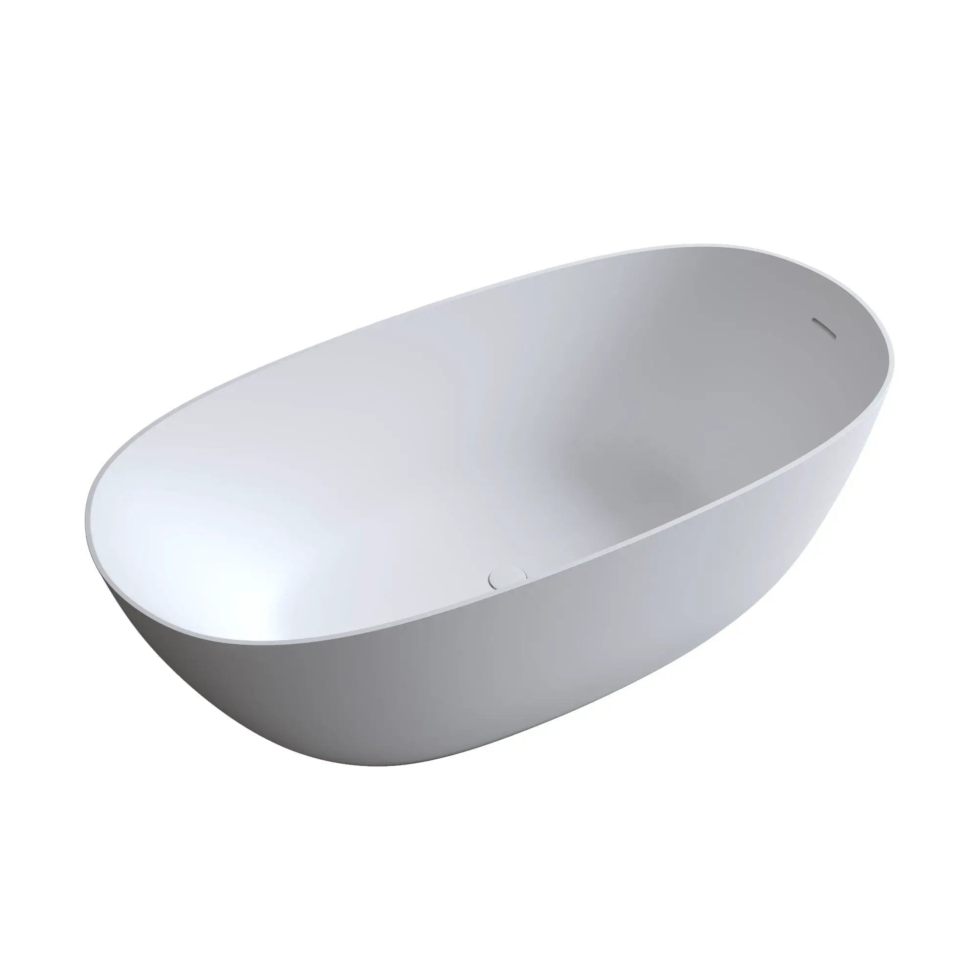 69" Freestanding Bathtub Resin Stone Soaking Tub by HouseOfZazla