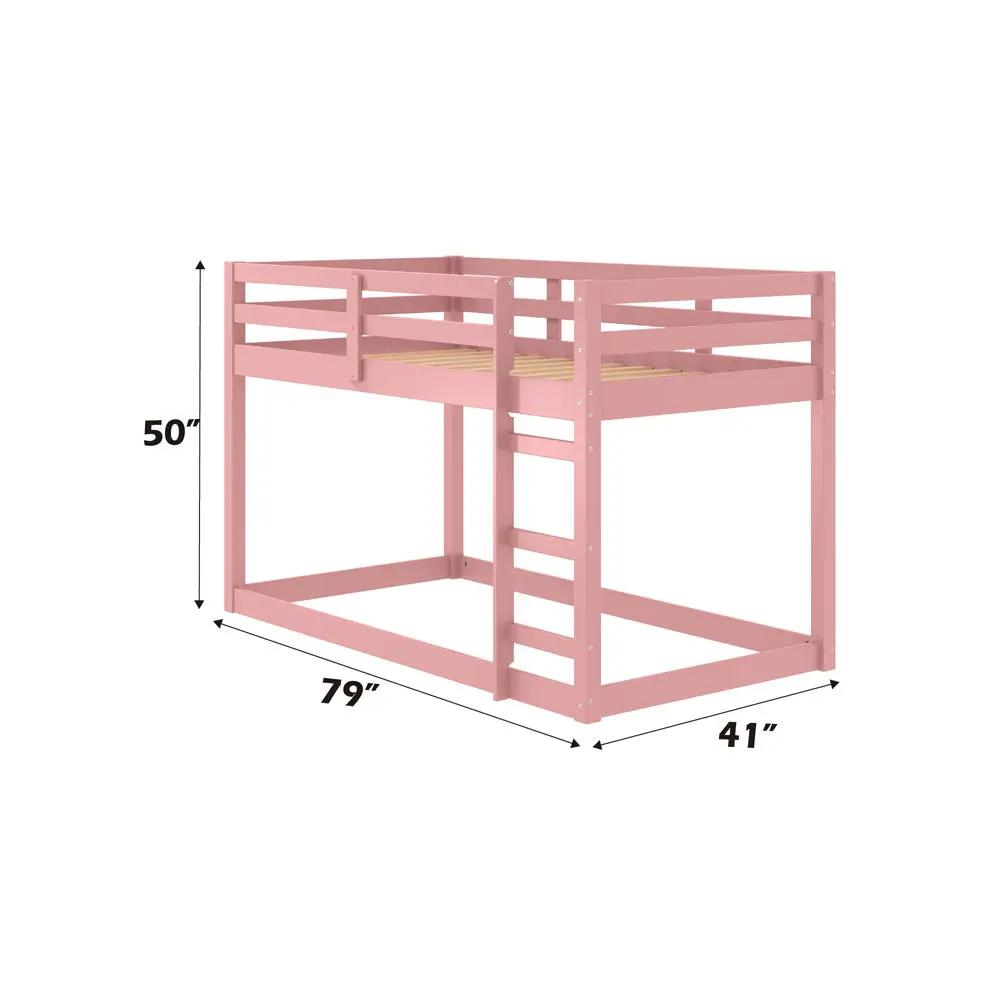 Gaston II - Twin Loft Bed - Pink by Unique Piece Furniture