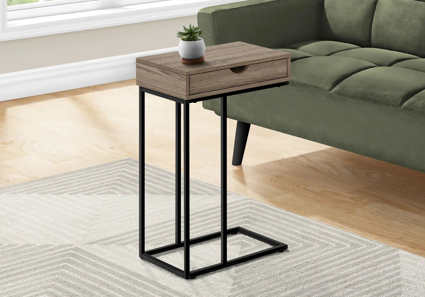 Accent Table, C - Shaped Contemporary & Modern Versatile Design by Unique Piece Furniture