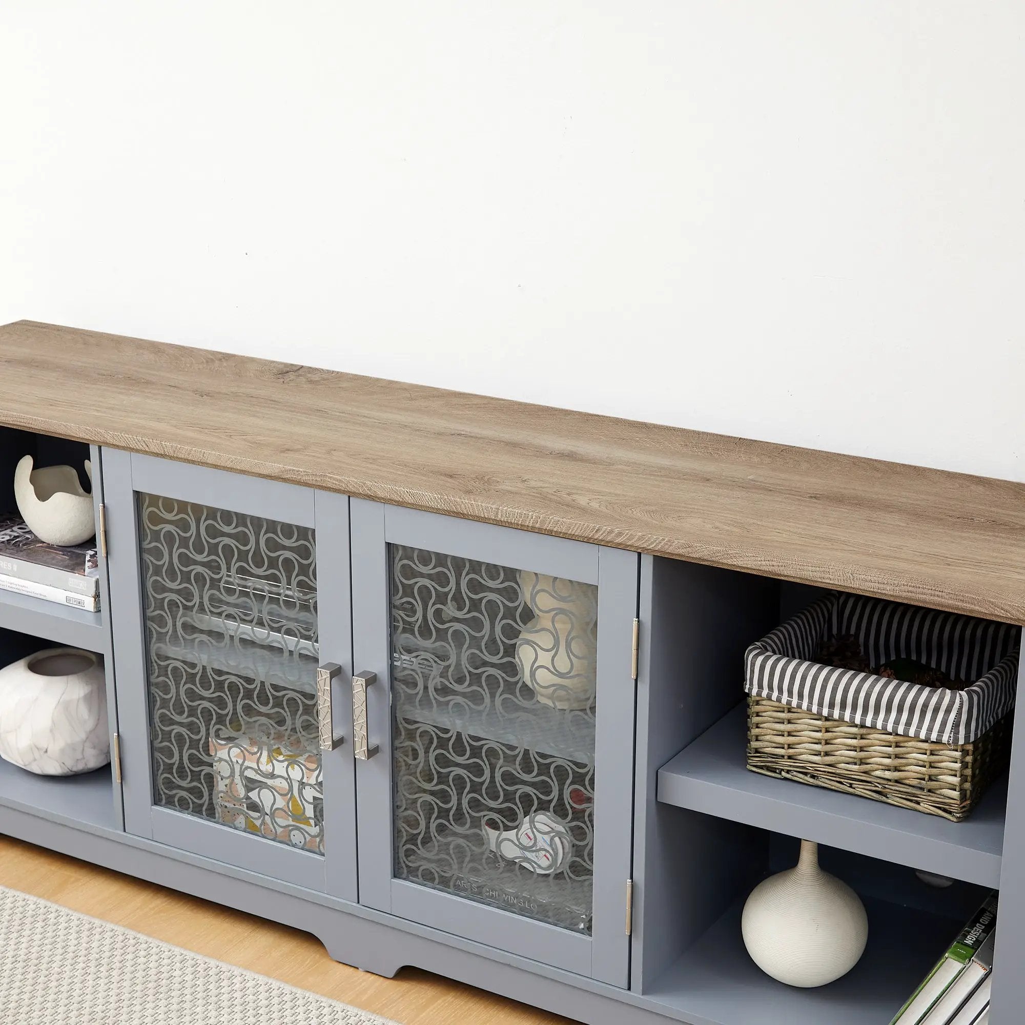 Modern Farmhouse TV Media Stand by BLAKHOM