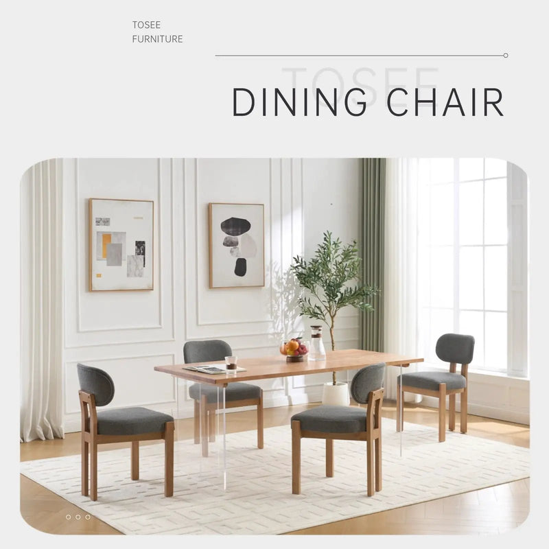 Dining Chairs With Ergonomic Backrest And Adjustable Feet (Set of 2) by HouseOfZazla