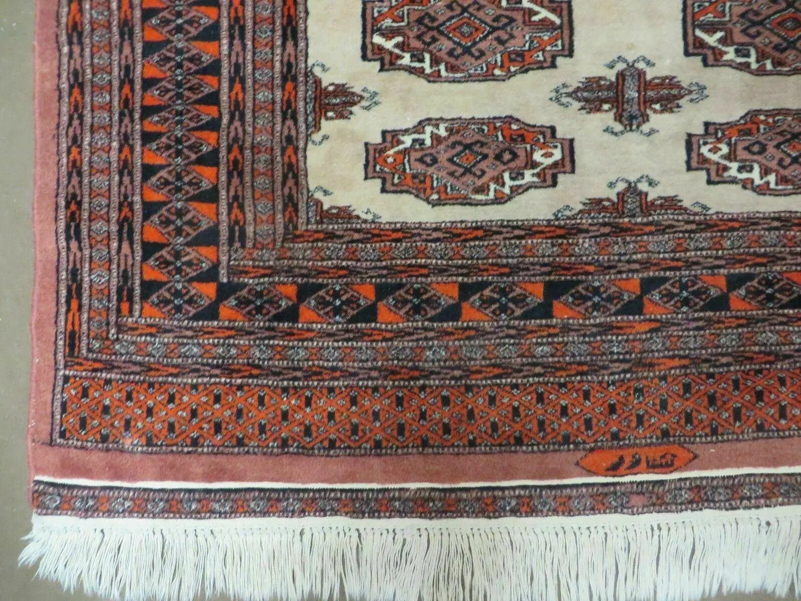 4' X 6' Vintage Handmade Bokhara Turkoman Pakistan Wool Rug Carpet Nice by Jewel Rugs