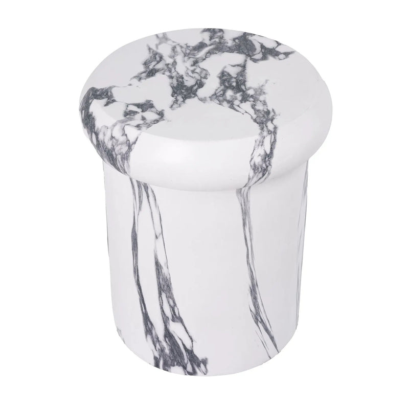 18.11"H Sculptural MGO Side Table by HouseOfZazla