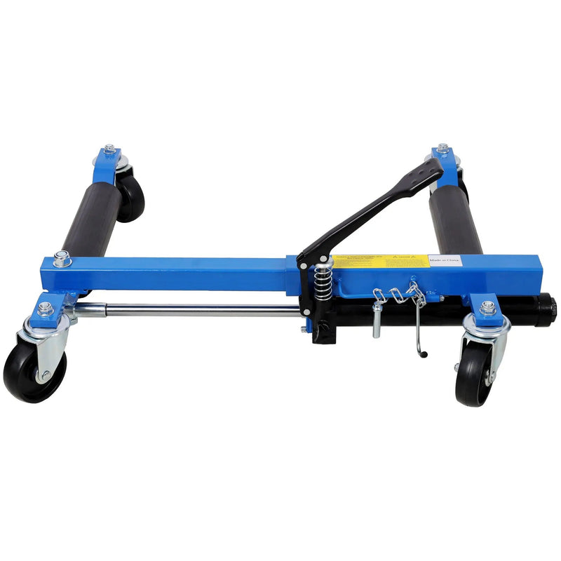 Hydraulic Car Wheel Dolly (Set of 2) With Foot Pedal Lift, 1, 500Lbs Capacity - Black / Blue by HouseOfZazla