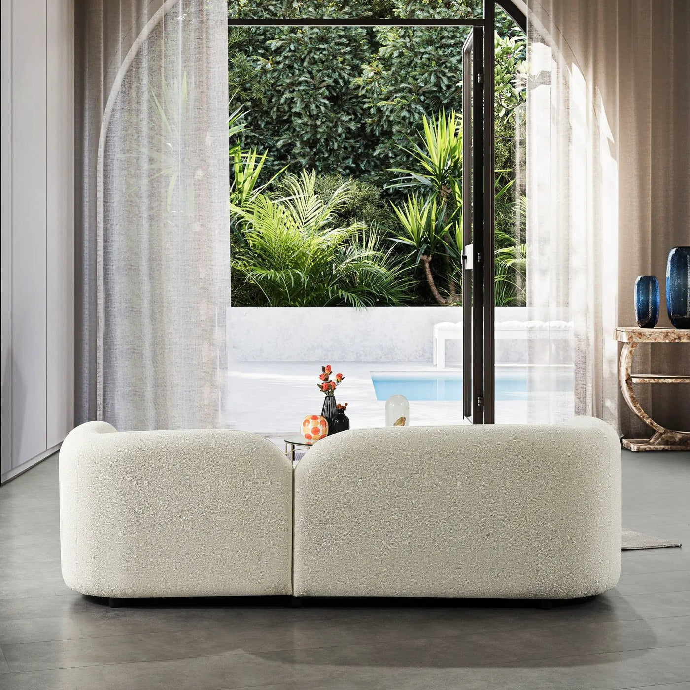 Donna - Japandi Design Boucle Sofa by HouseOfZazla