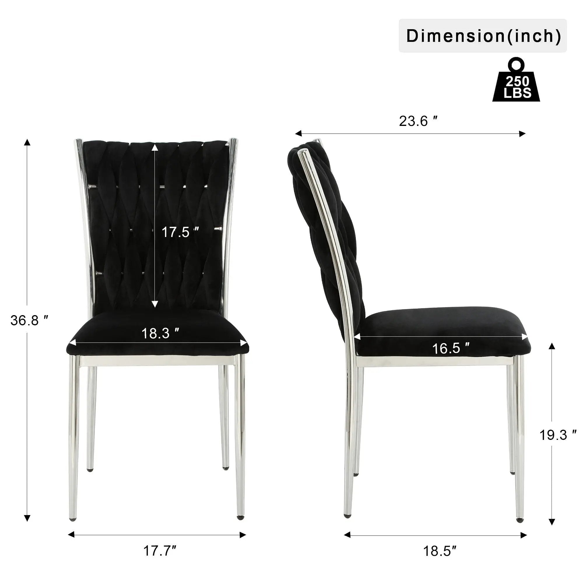 Modern Dining Chair Set For Dining Room by HouseOfZazla