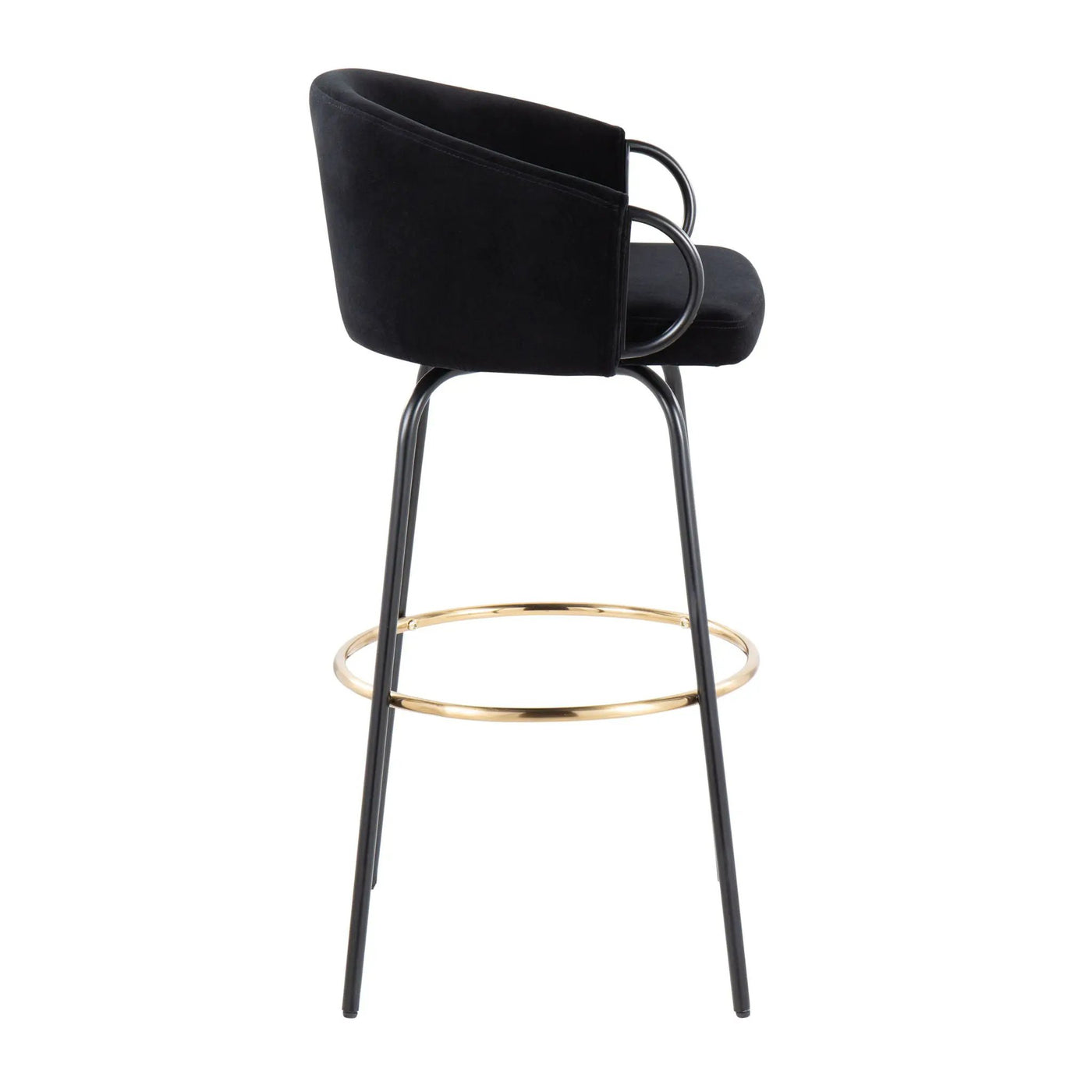 Claire - Contemporary / Glam Barstool With Footrest (Set of 2) by HouseOfZazla