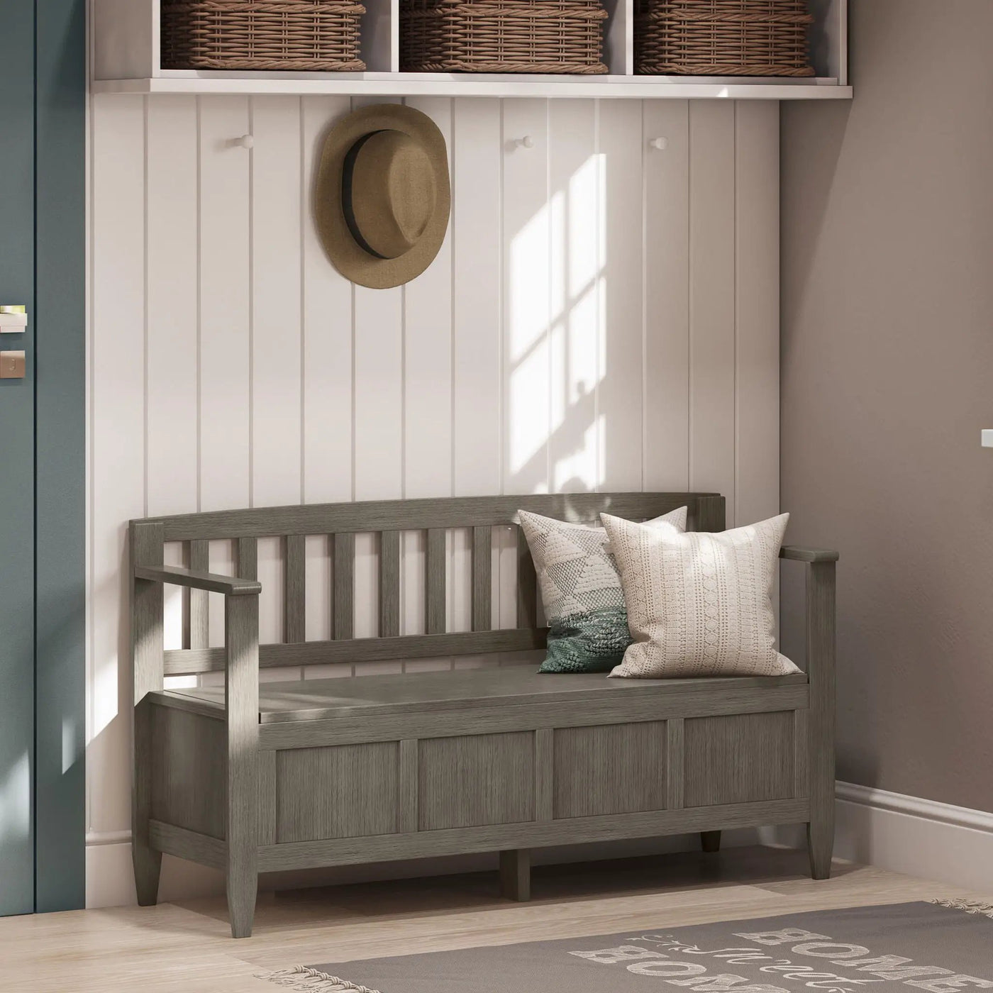 Brooklyn - Handcrafted Entryway Storage Bench by Unique Piece Furniture