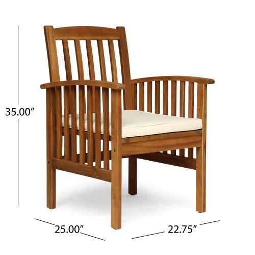 7-Piece Acacia Wood Outdoor Dining Set by HouseOfZazla