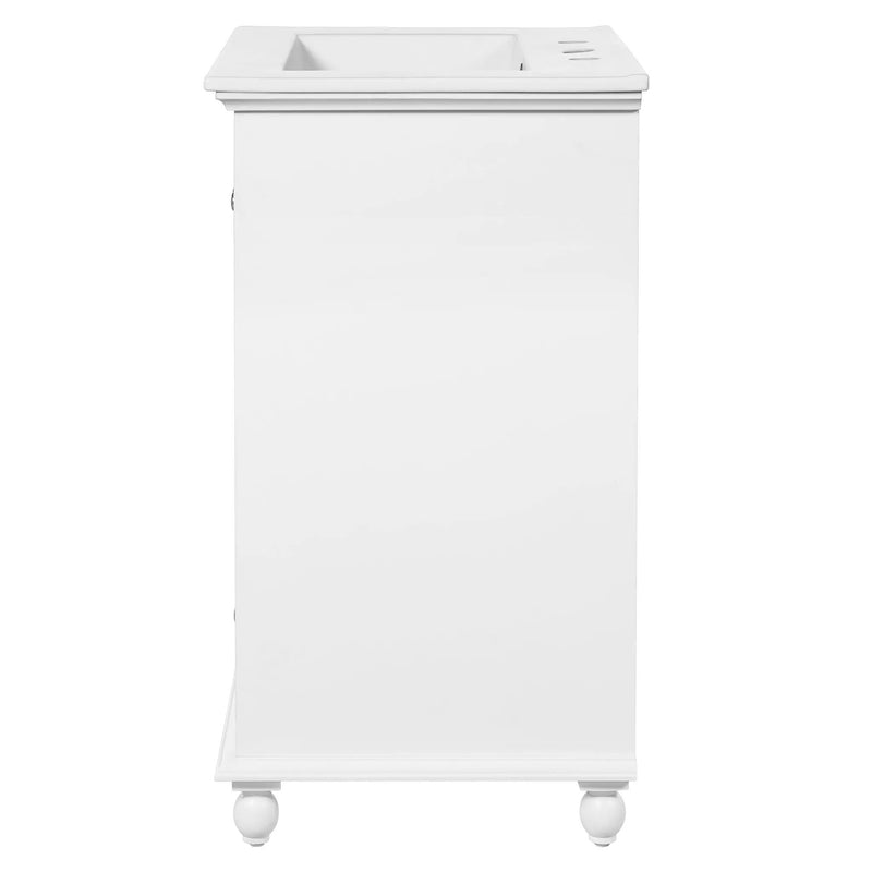 Modern Bathroom Vanity With Sink, Cabinet With Drawer And Dividers, Rectangular Storage Unit